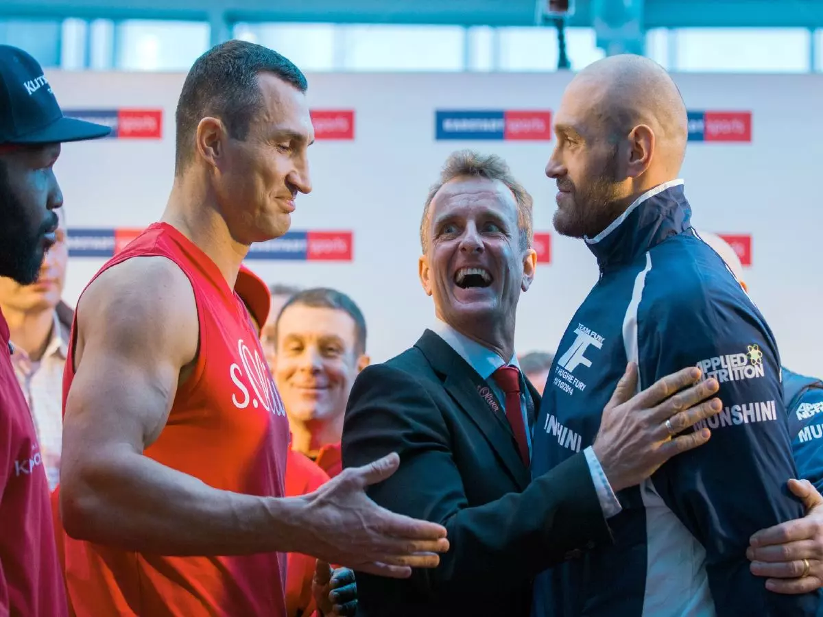 Wladimir Klitschko and Tyson Fury ahead of their showdown