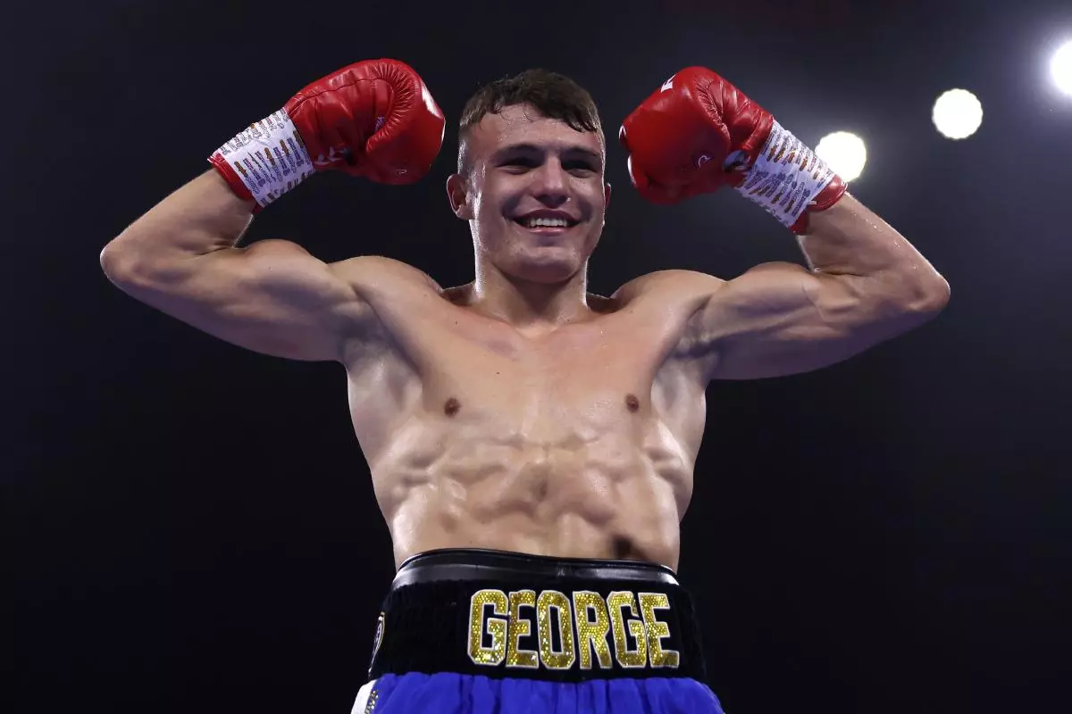 George Liddard celebrates victory