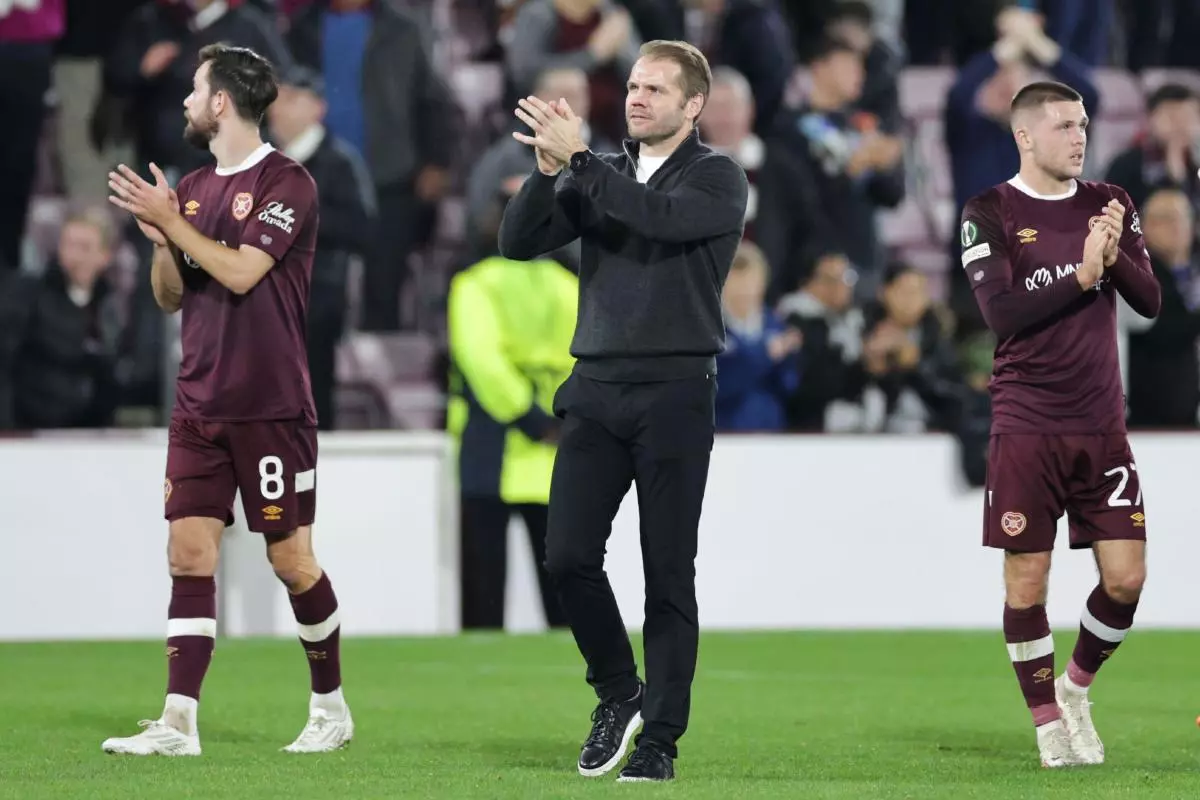 Heart of Midlothian manager Robbie Neilson 