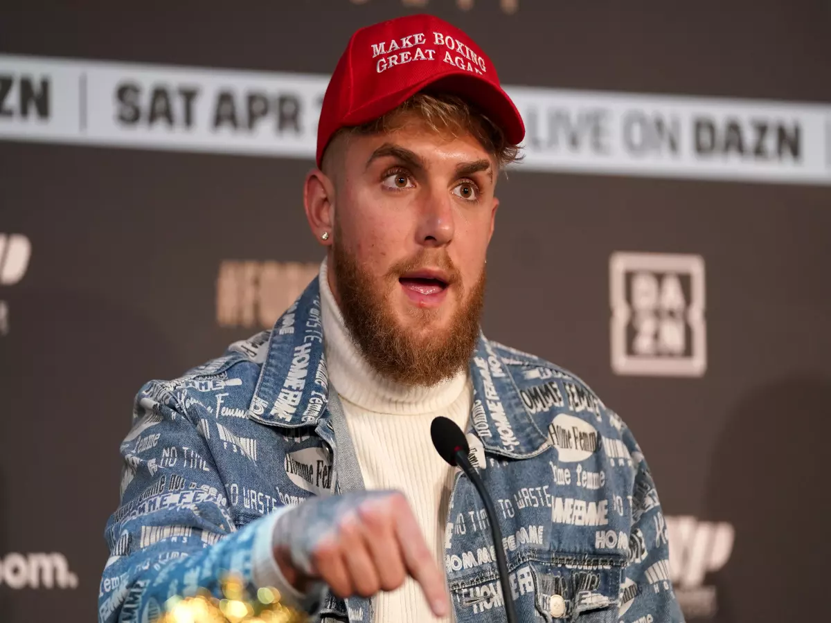 Jake Paul, co-owner of Most Valuable Promotions during a press conference at The Leadenhall Building, London. Picture date: Monday February 7, 2022.