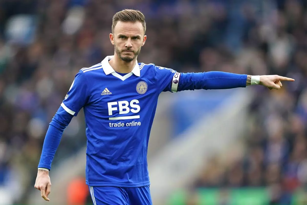 James Maddison of Leicester 11 Mar 2023
