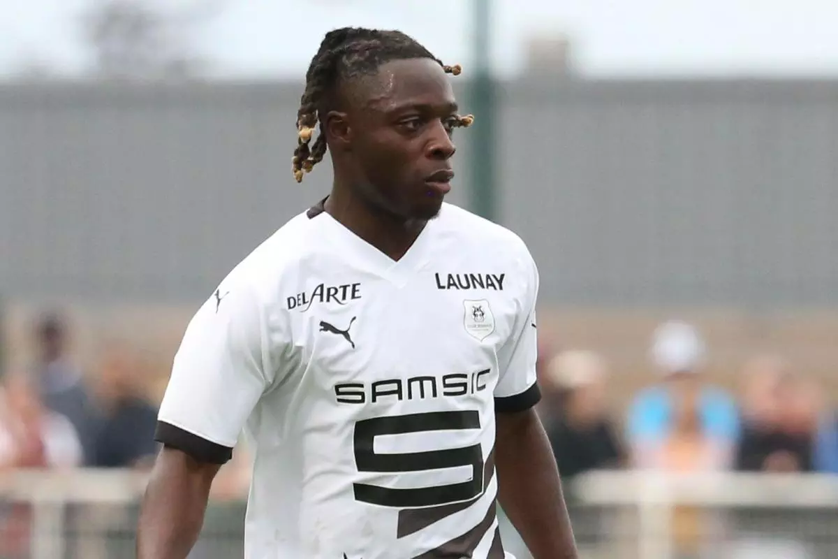 Jeremy Doku of Rennes 