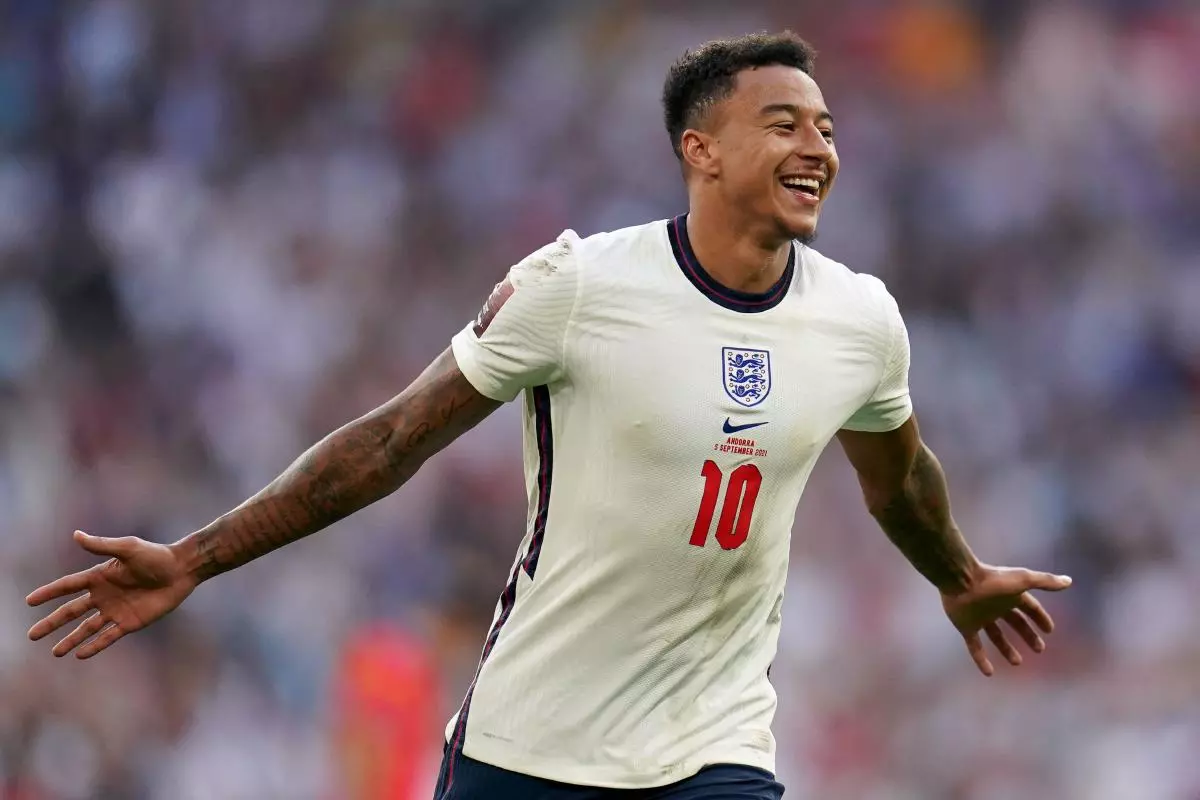 England's Jesse Lingard 