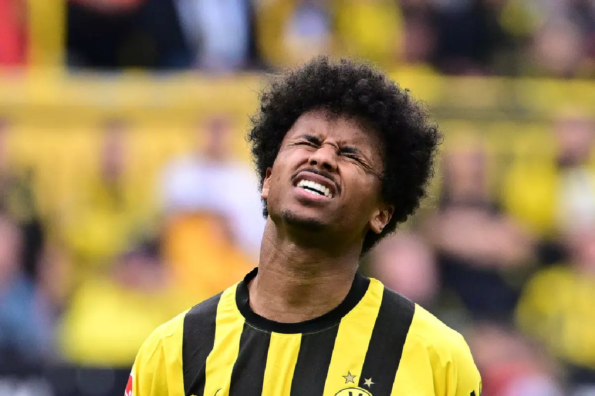 Karim Adeyemi misses penalty May 2023