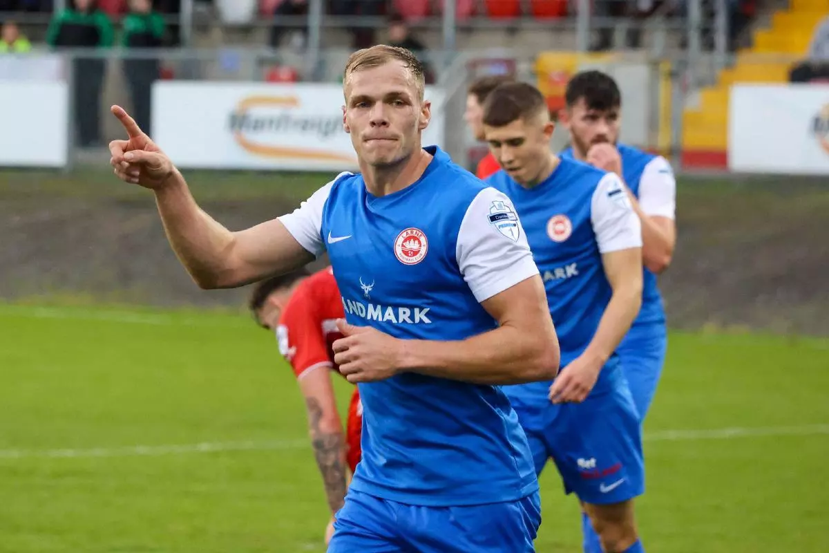 Larne striker Leroy Millar