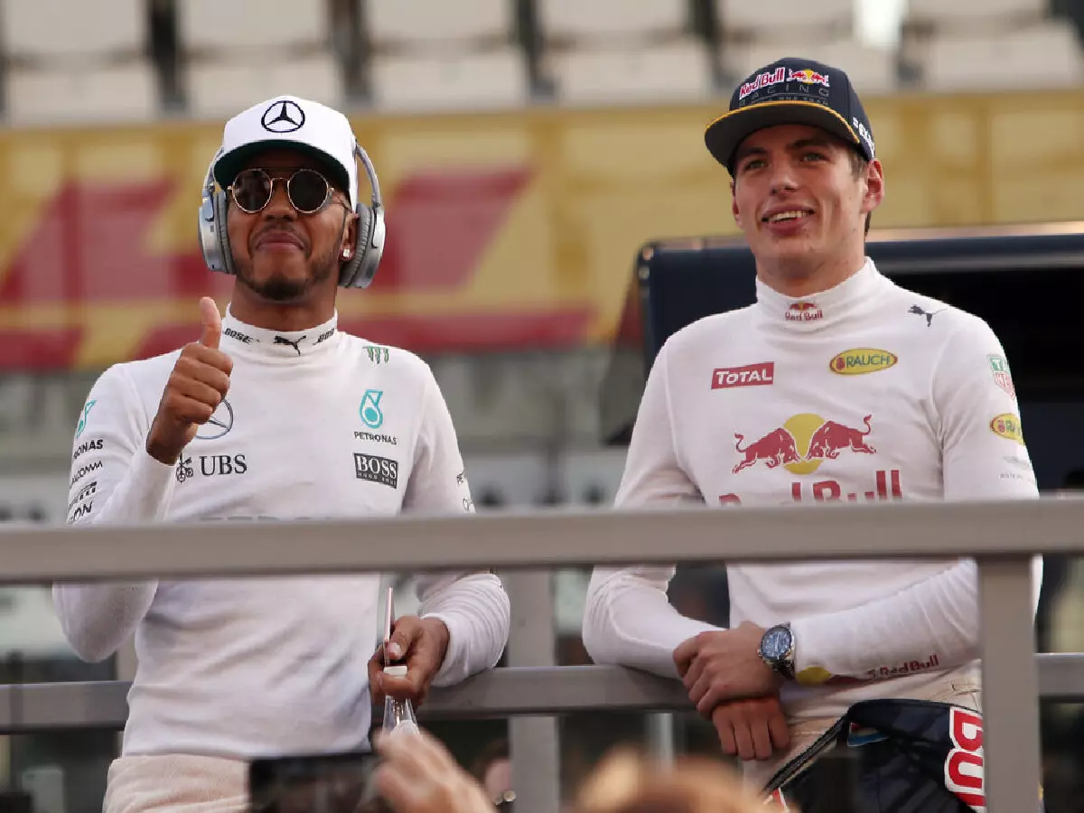 Lewis Hamilton and Max Verstappen