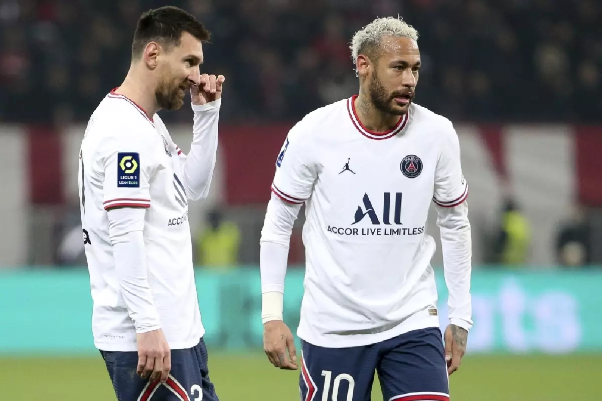 Lionel Messi Neymar PSG Mar22