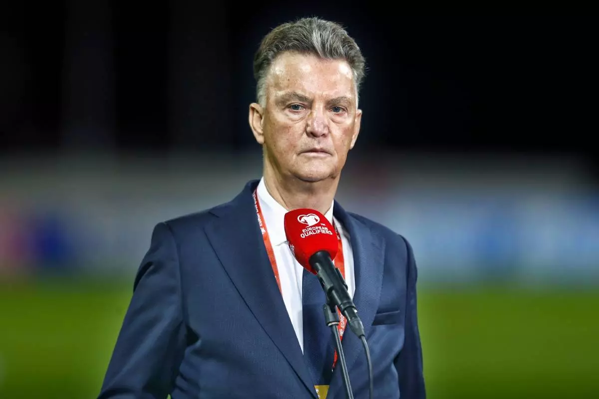 Netherlands manager Louis van Gaal