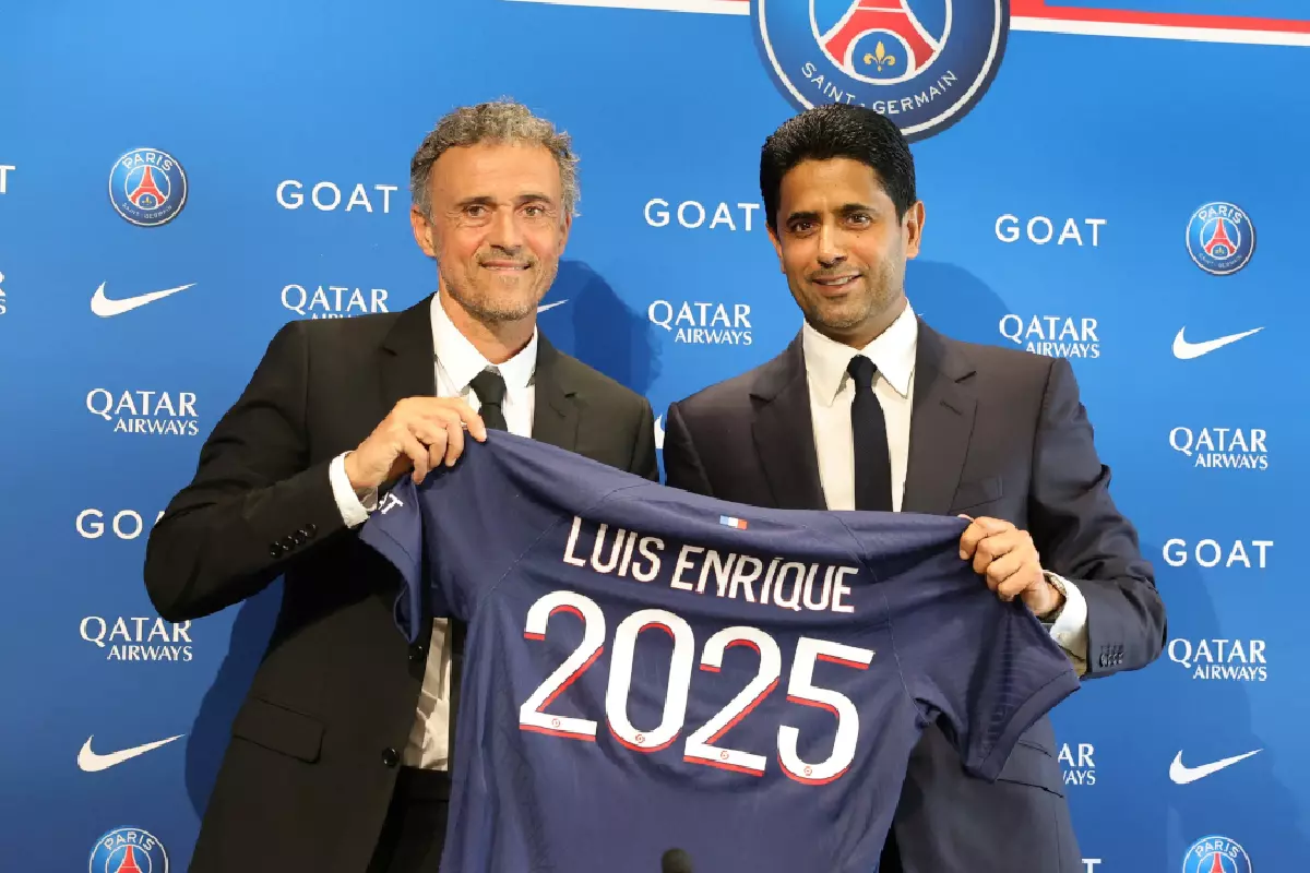 Luis Enrique PSG unveiling