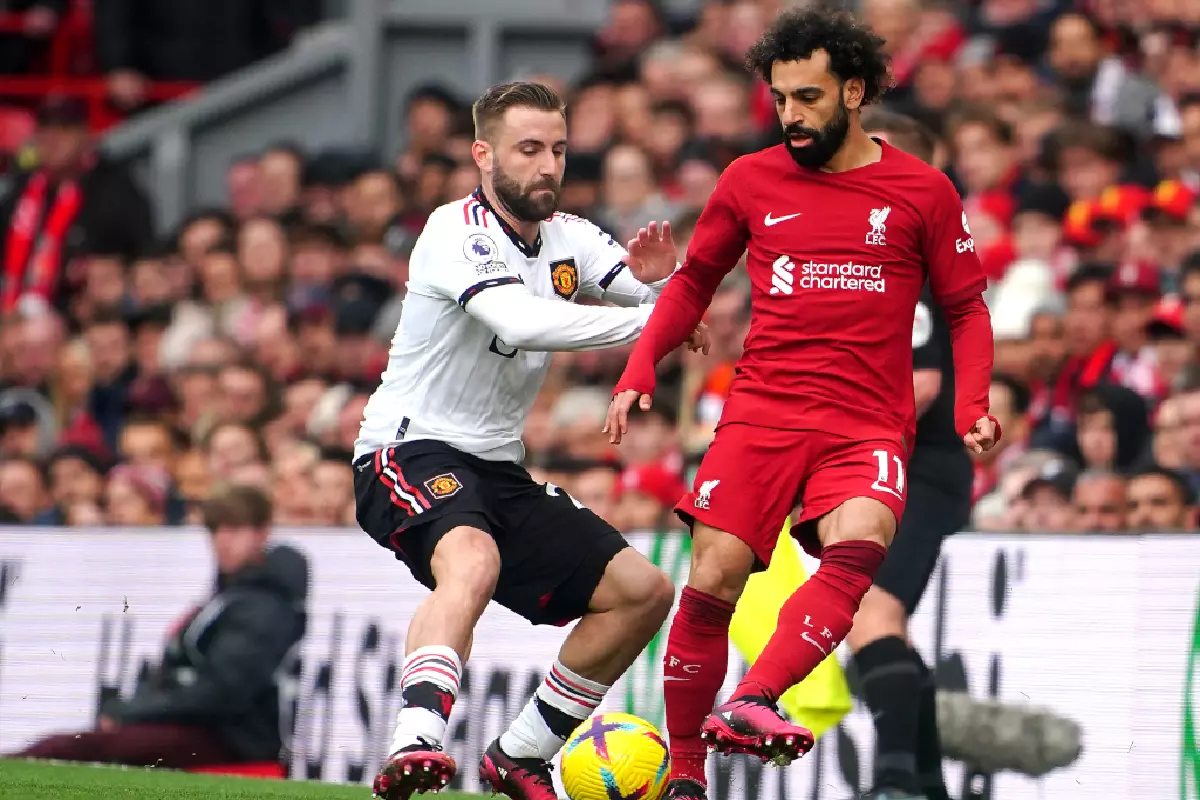 Luke Shaw for Man U vs Liverpool March 2023