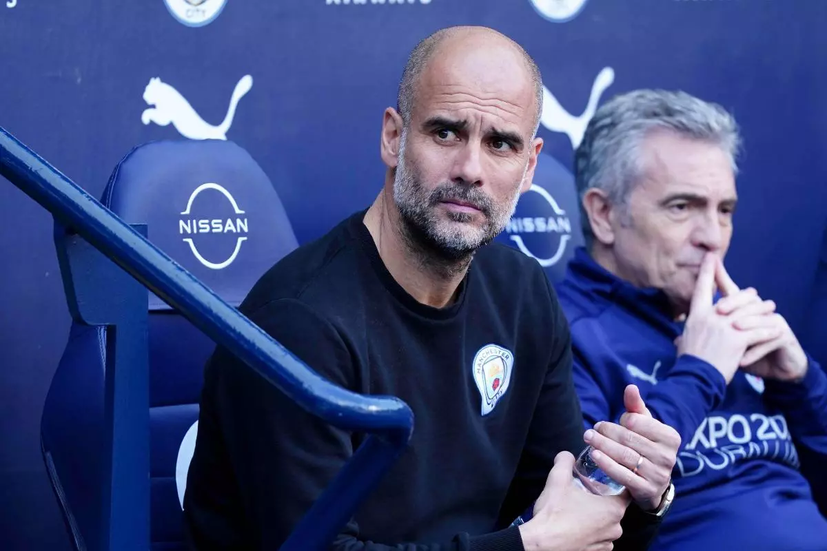 Manchester City manager Pep Guardiola before the Premier League match