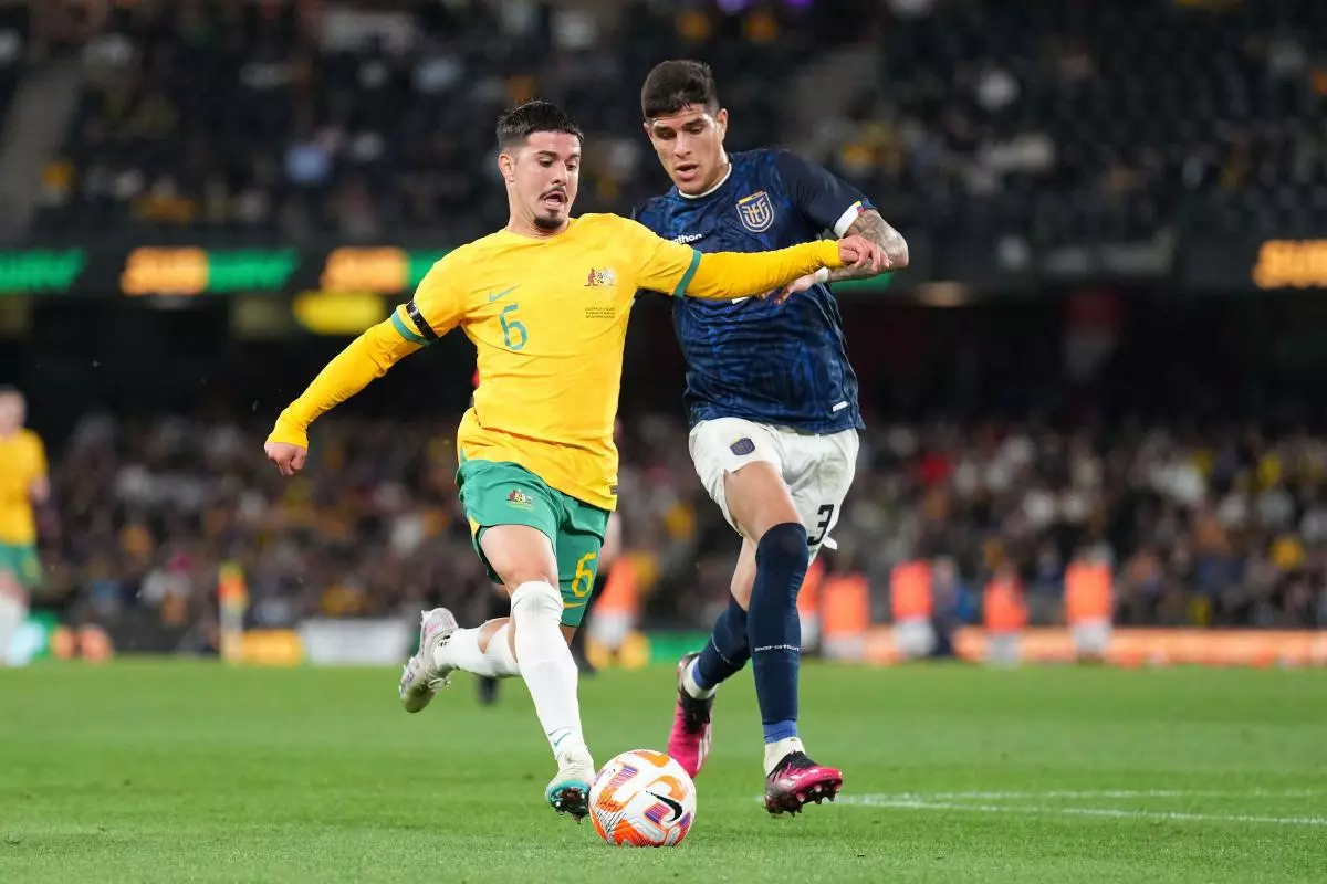 Marco Tilio of the Socceroos, Australia