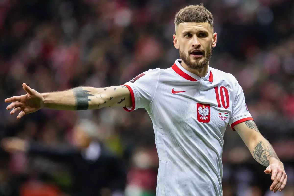 Mateusz Klich of Poland seen during the FIFA World Cup 2022 Qatar qualifying match