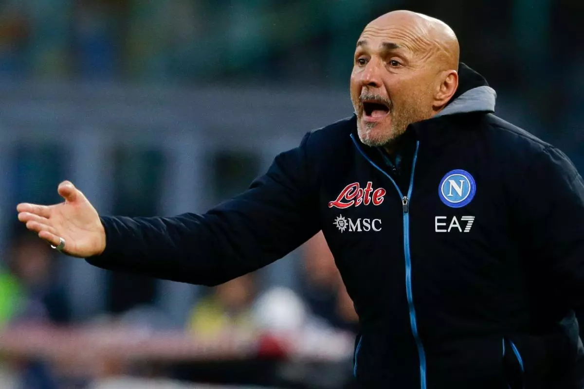 Napoli's Italian coach Luciano Spalletti