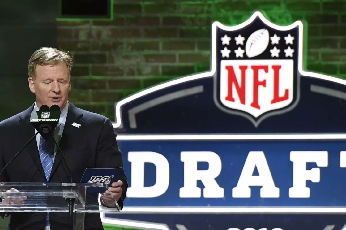 NFL commissioner Roger Goodell at the Draft