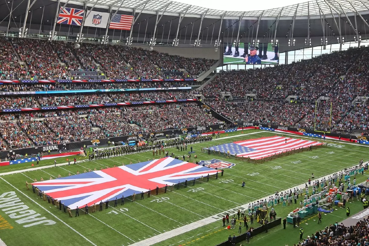 The NFL being held at Tottenham Hotspur Stadium