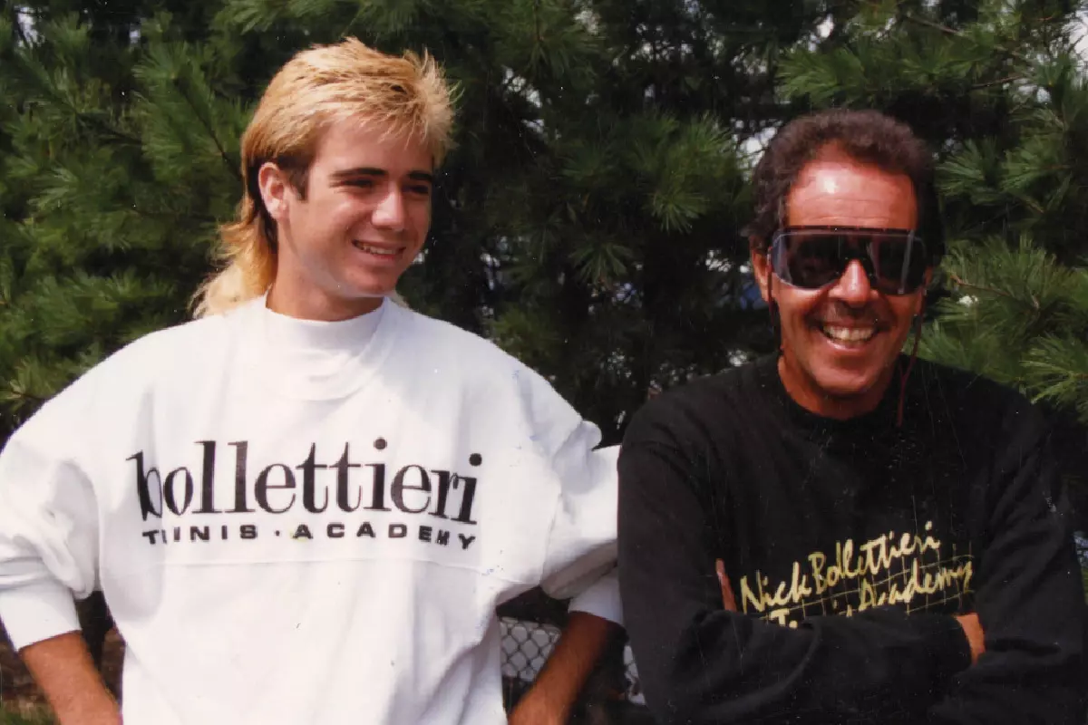 Andre Agassi and Nick Bollettieri