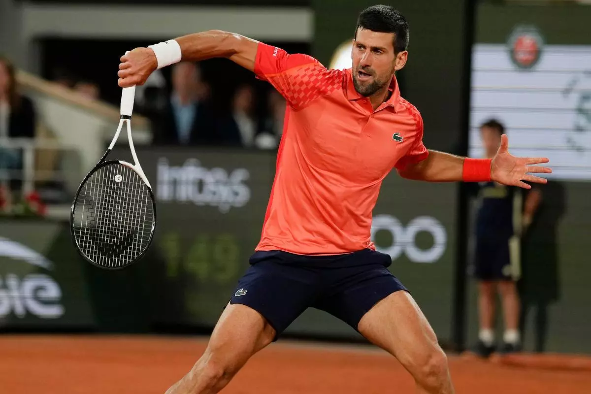 Novak Djokovic at French Open