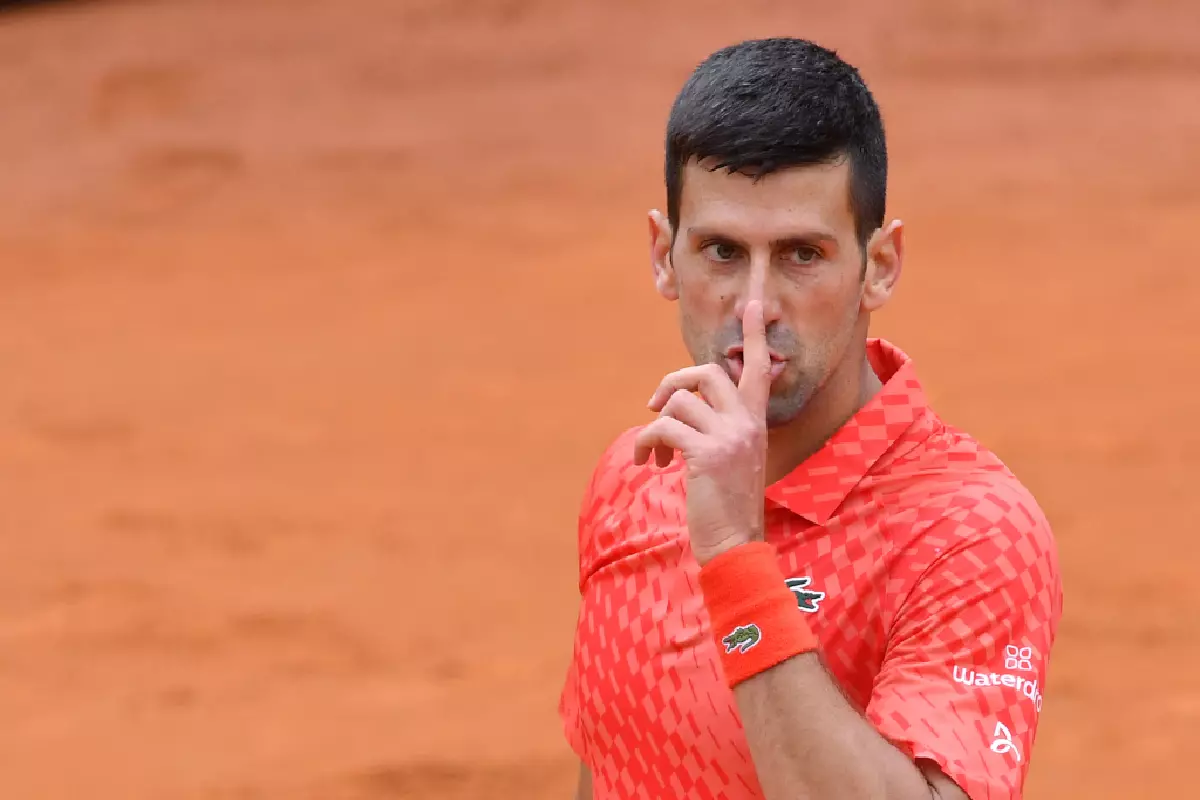 Novak Djokovic silences crowd May 2023