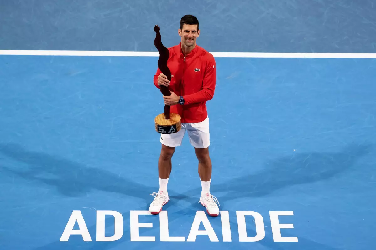 Novak Djokovic wins in Adelaide