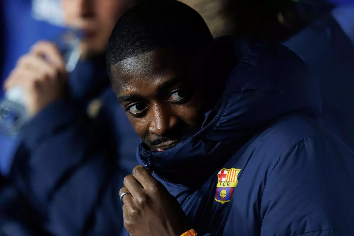 Ousmane Dembele of Barcelona 13 Feb 2022