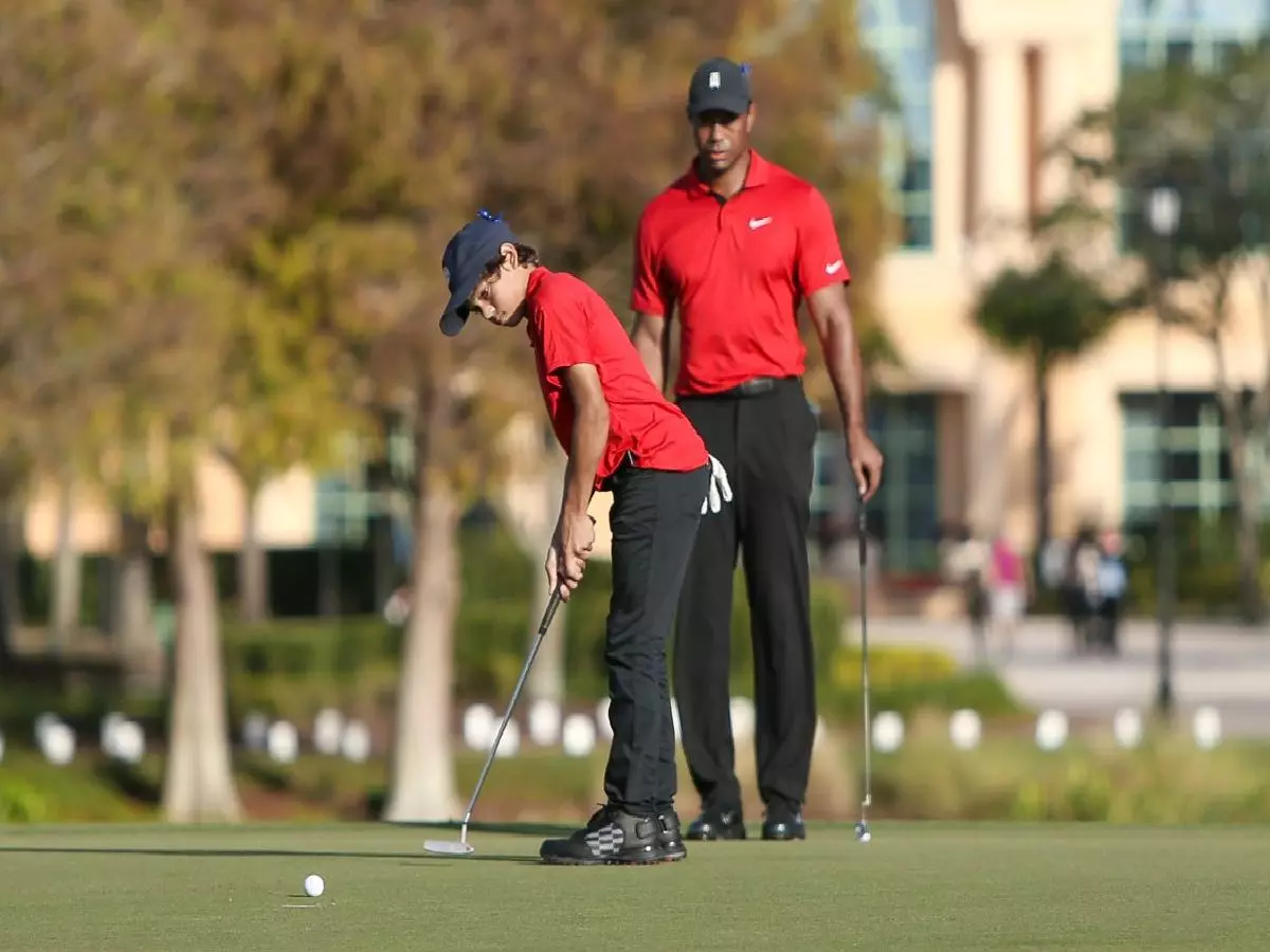 Tiger and Charlie Woods at the PNC Championship