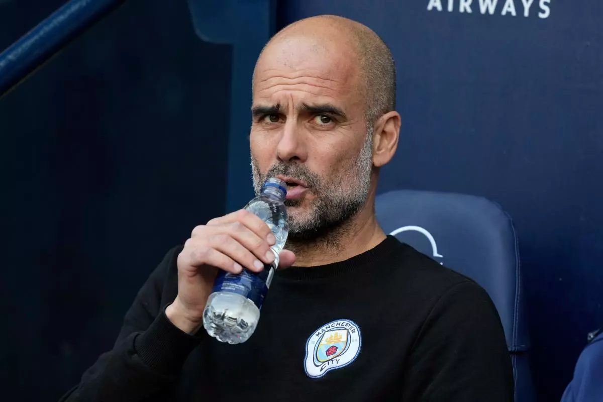 Pep Guardiola manager of Manchester City during the Premier League match 