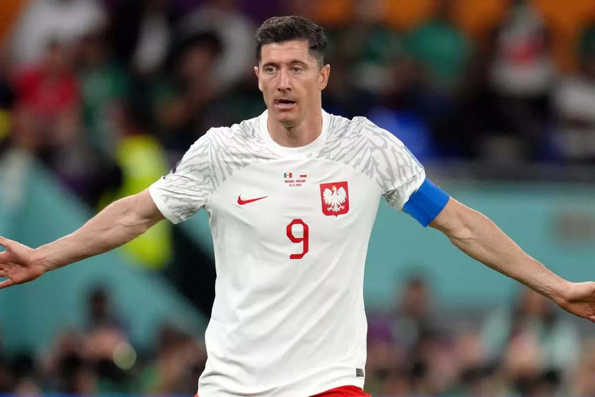Poland striker Robert Lewandowski