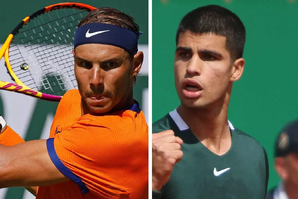 Rafael Nadal and Carlos Alcaraz
