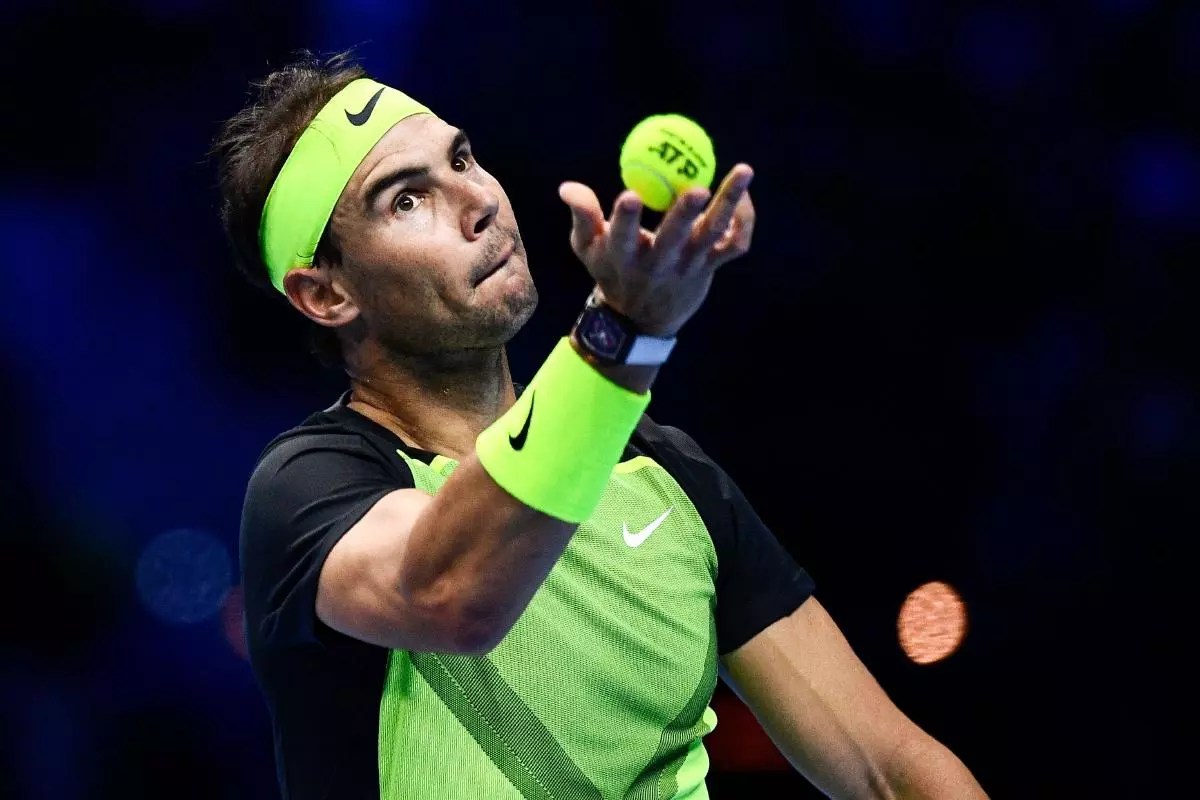 Rafael Nadal of Spain during ATP Finals