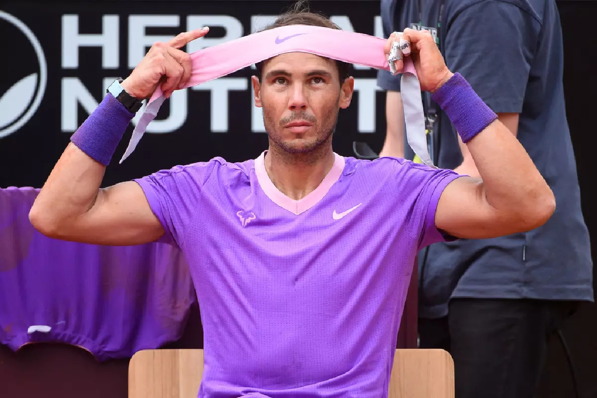 Rafael Nadal in action - 2021