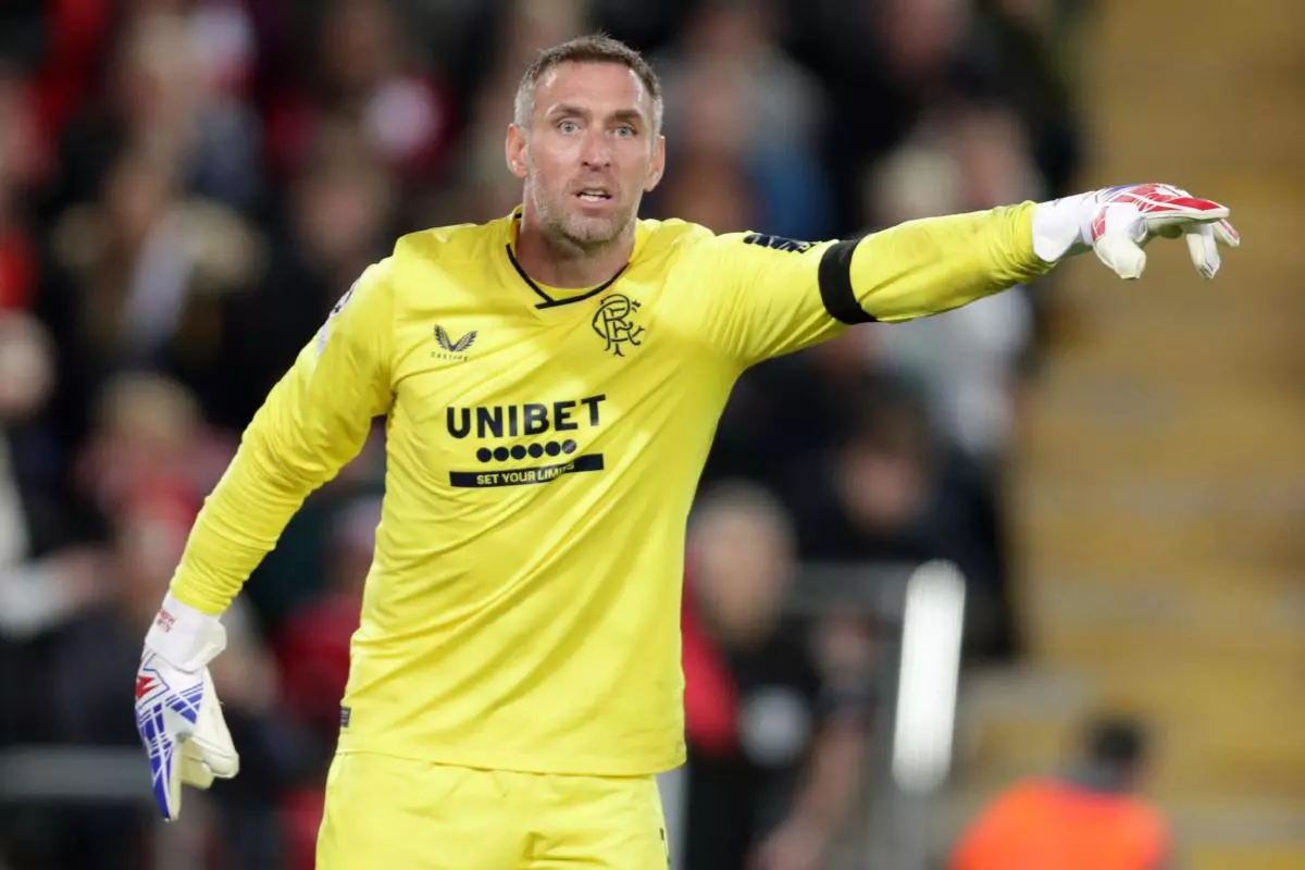 Rangers goalkeeper Allan McGregor 