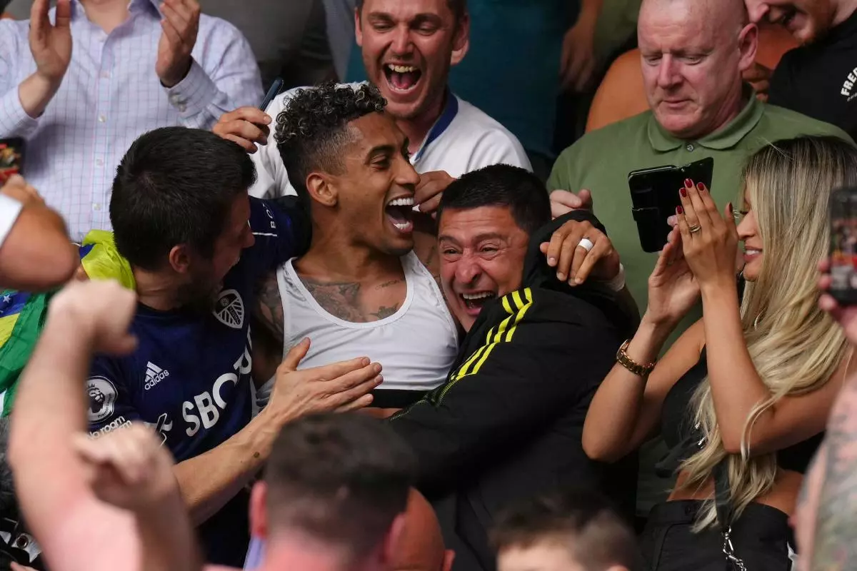 Raphinha celebration Leeds May22