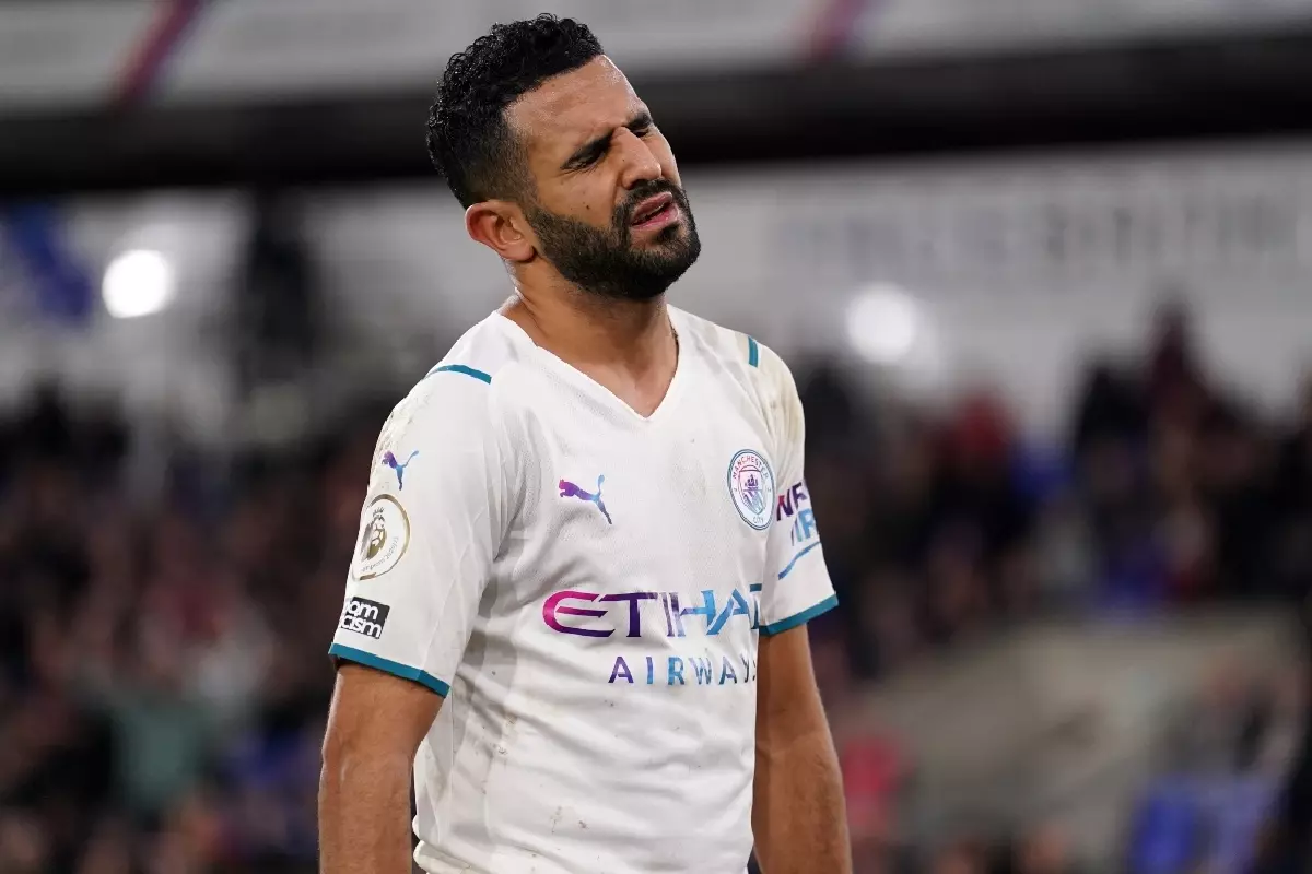 Riyad Mahrez Man City at Crystal Palace Mar22