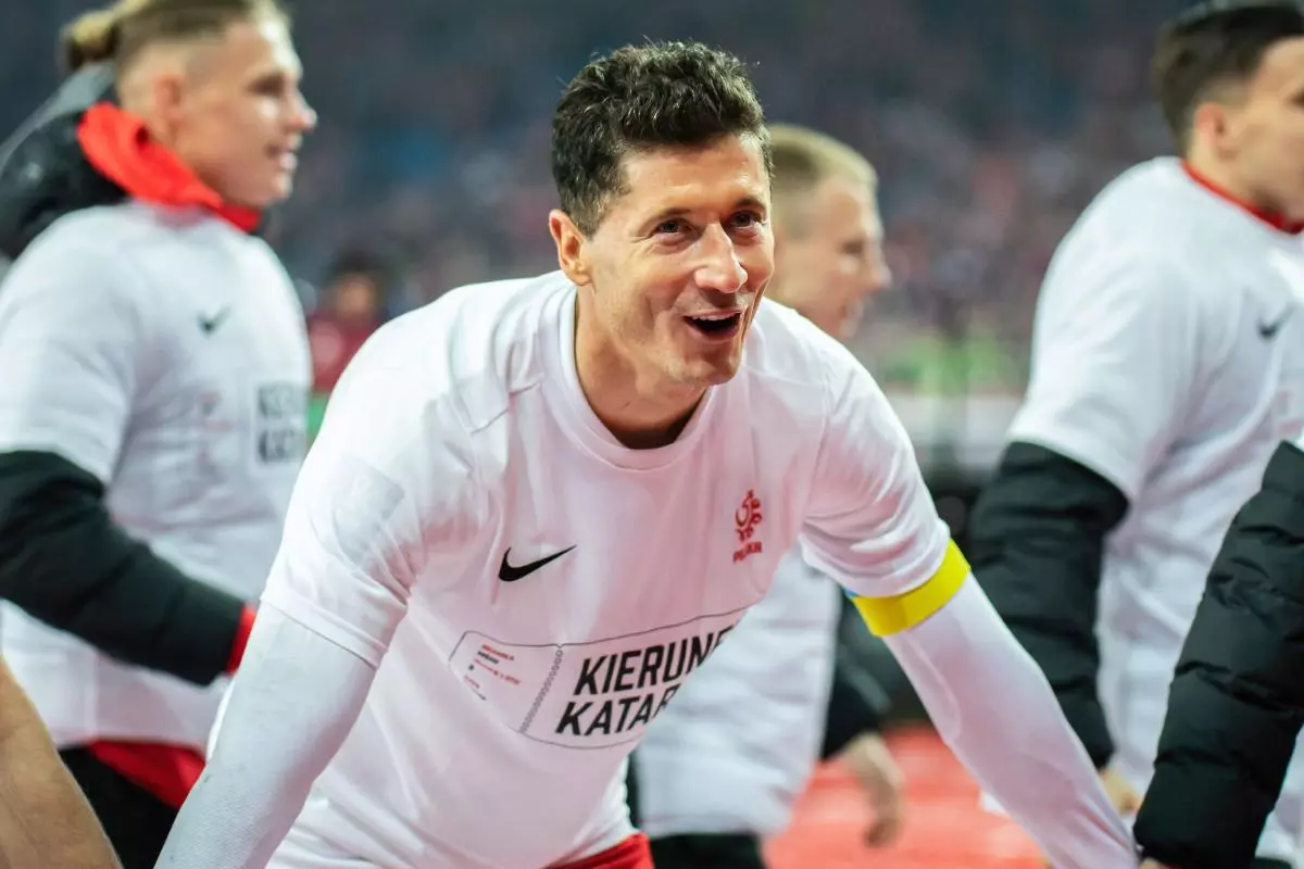 Robert Lewandowski of Poland 