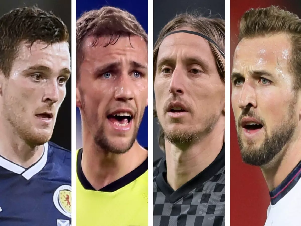 Andy Robertson Tomas Soucek Luke Modric Harry Kane