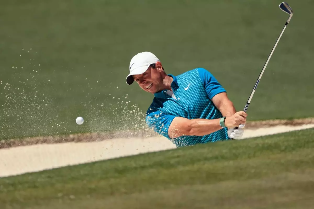 Rory McIlroy bunker Augusta