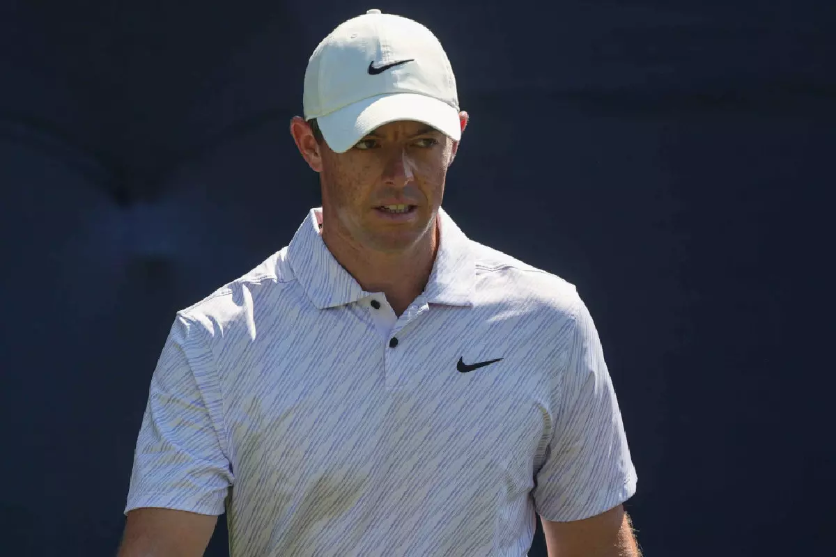 Rory McIlroy in action