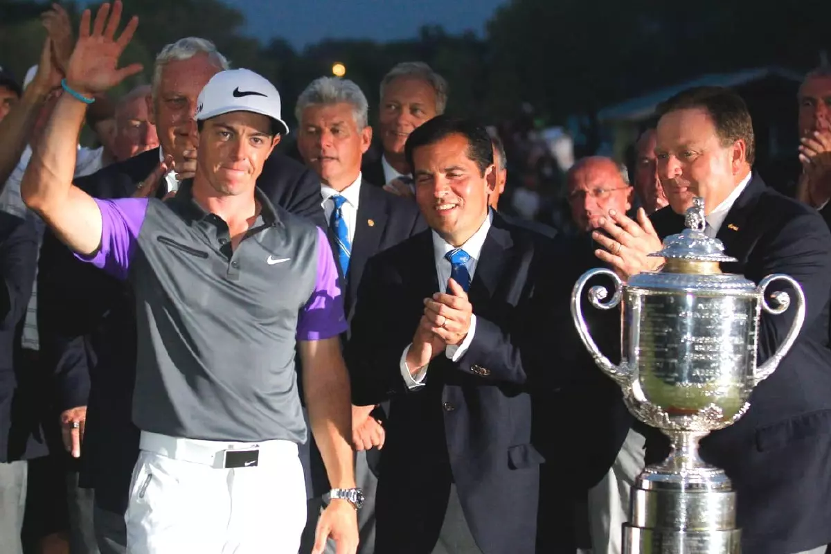 Rory McIlroy 2014 Wanamaker Trophy