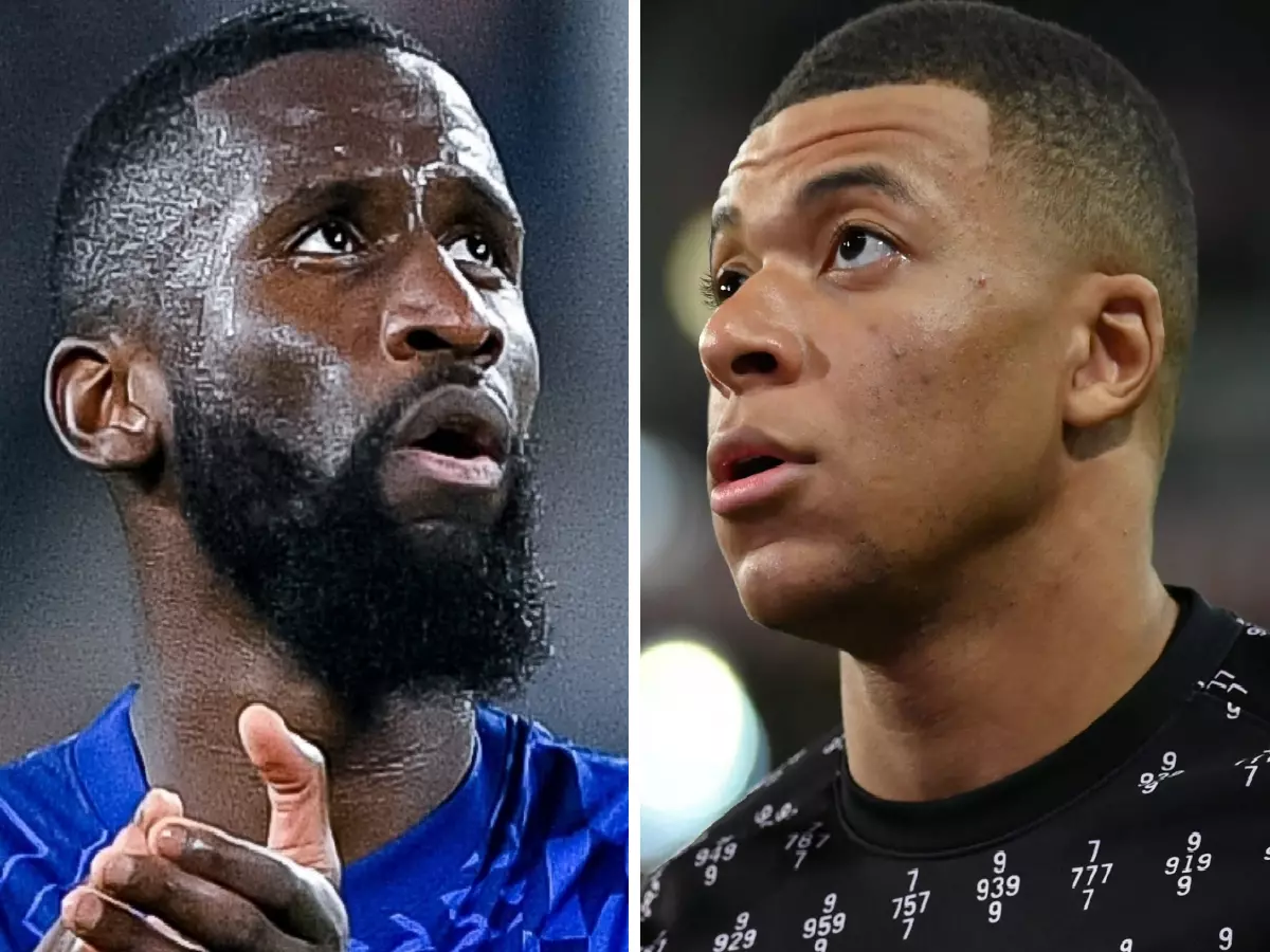 Antonio Rudiger Chelsea Kylian Mbappe PSG