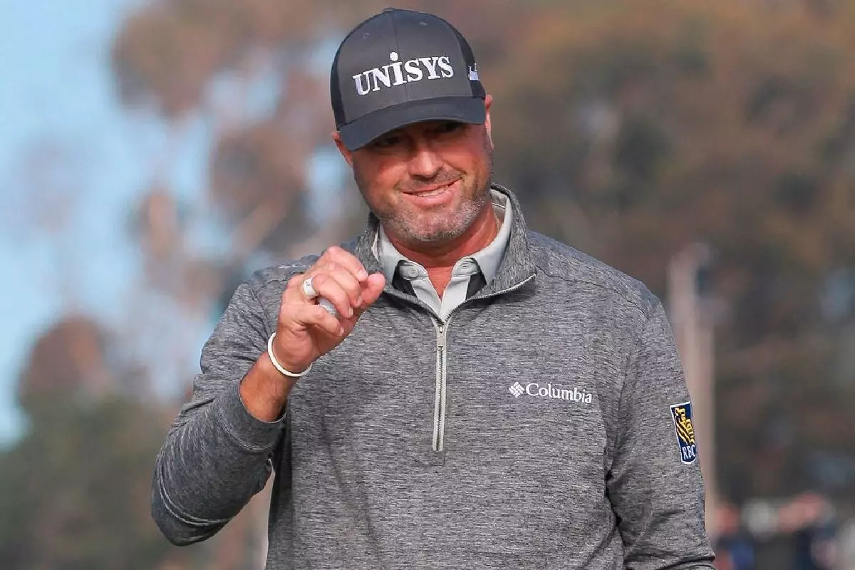 Ryan Palmer acknowledges the crowd