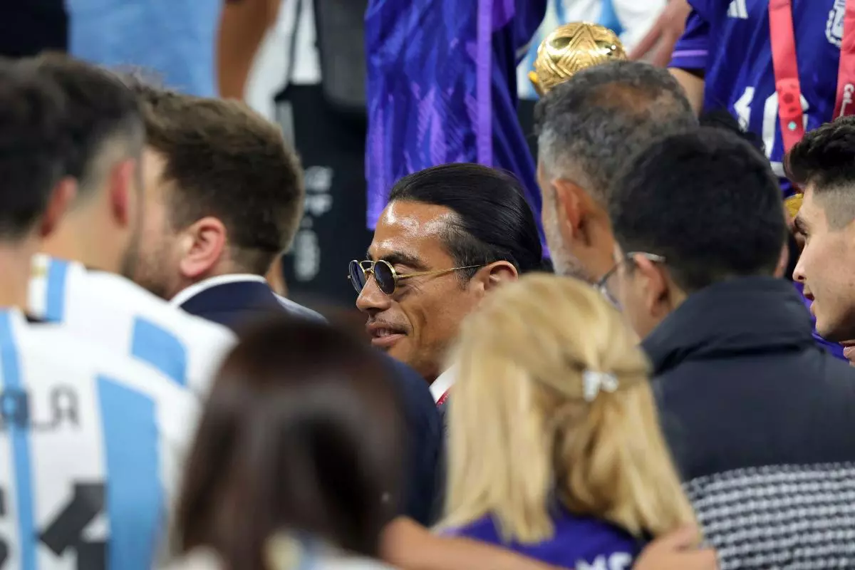 Salt Bae at the World Cup with Argentina