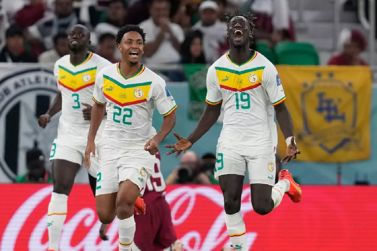 Senegal World Cup goal celebration