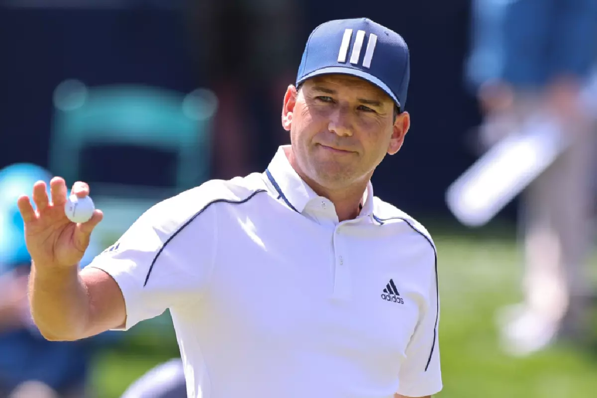 Sergio Garcia acknowledges the crowd