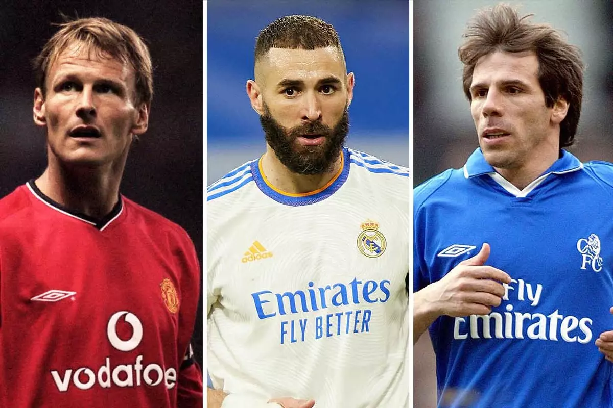 Teddy Sheringham, Karin Benzema, and Gianfranco Zola among the best players to peak in their 30s