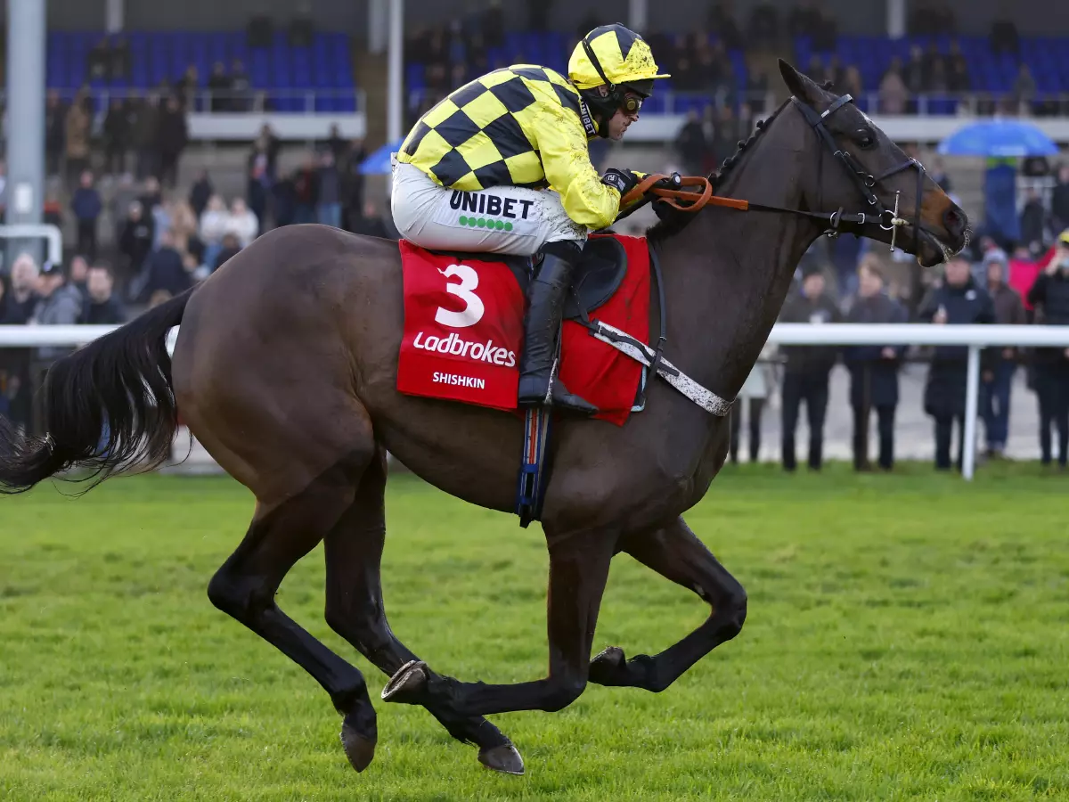 Shishkin ridden by jockey Nico de Boinville on their way to winning the Ladbrokes Desert Orchid Chase at Kempton Park. Shishkin can enhance his already sky-high reputation by providing anothe