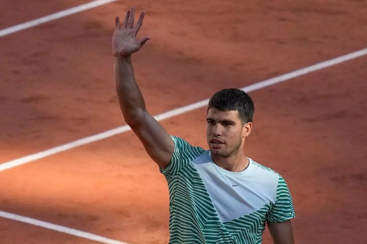 Spain's Carlos Alcaraz at French Open