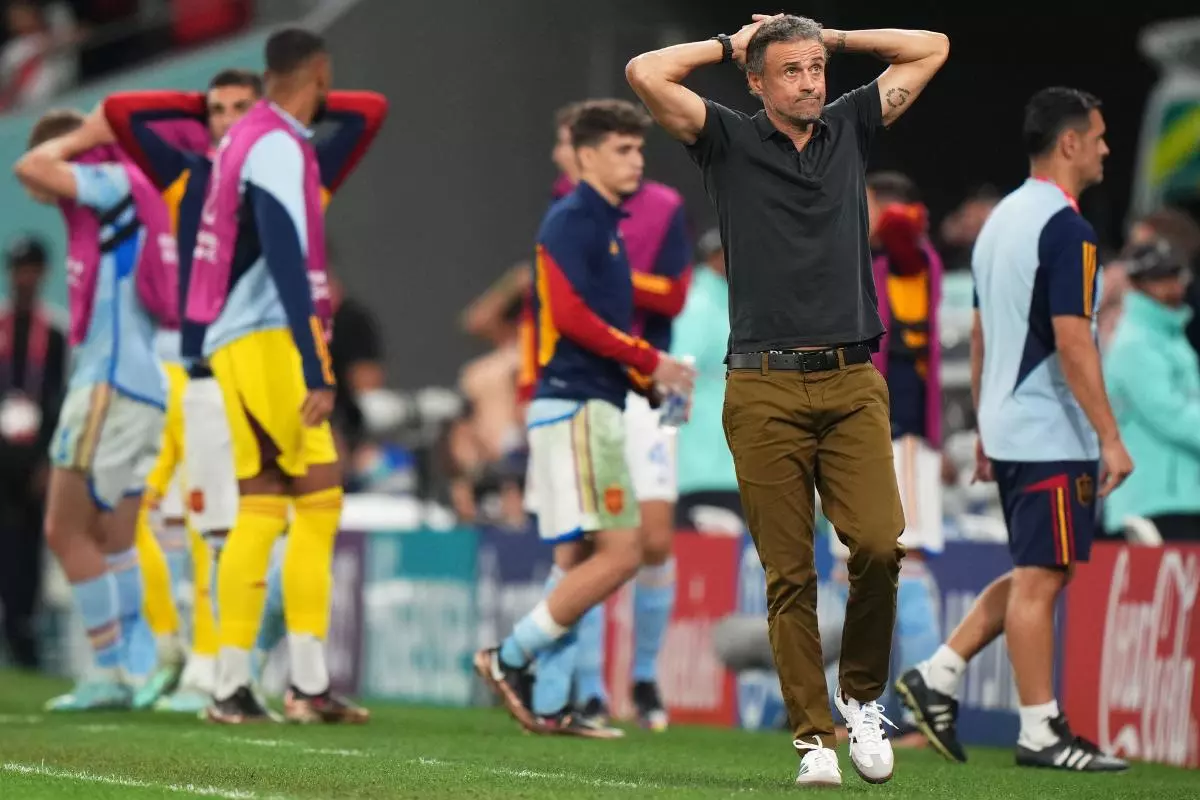 Spain head coach Luis Enrique