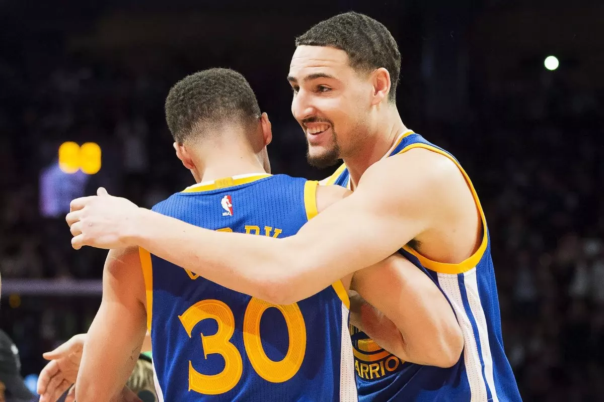 Stephen Curry and Klay Thompson