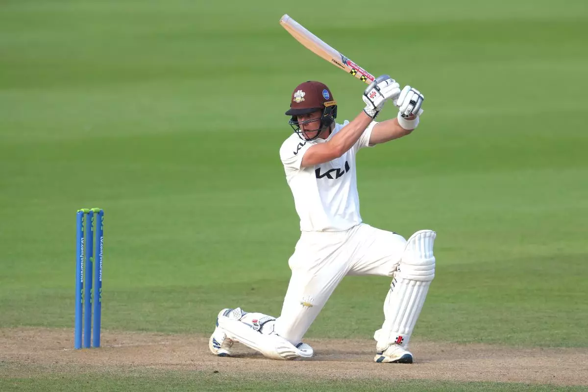 Surrey’s Jamie Smith strokes one for four